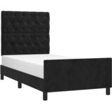  Okvir za krevet s uzglavljem crni 80x200 cm baršunasti | shoptok.hr
