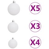  Umjetno osvijetljeno božićno drvce s kuglicama 180 cm 564 grane | shoptok.hr