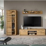 MID.YOU Dnevni Regal Jam, Barva Hrasta, 3-Delni | Shoptok.si