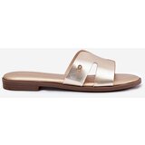 EVENTO Women's Flat Sandals Made Of Eco Leather Golden Firvania | shoptok.hr