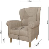 Ropez Svetlo rjav fotelj z naslonom Swan – | Shoptok.si