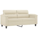  2-dijelni set sofa s jastucima krem od umjetne kože | shoptok.hr