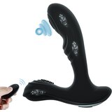 Paloqueth Prostate Vibrator with 12 Impact and Vibration Modes Black Cene