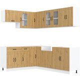 vidaXL 11 kosov kuhinjska omarica Kalmar artisan hrast inženirski les, (21652958) | Shoptok.si
