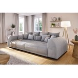Ropez Temno siva raztegljiva sedežna garnitura iz rebrastega žameta 310 cm Vanessa – | Shoptok.si