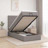  Krevet od pjene s madracem i LED-om Sivosmeđa 100 x 200 cm | shoptok.hr