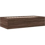  Dnevni krevet s ladicama bez madraca smeđa hrasta 75x190 cm | Eponuda.com