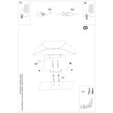  Stenska svetilka TEAR črna, (21347191) | Shoptok.si