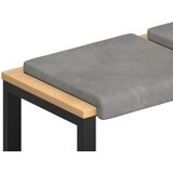  Jastučić za klupu 4 kom. Baršun Svjetlosiva Dubina 35 cm | shoptok.hr