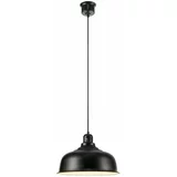 Markslöjd Crna viseća lampa s metalnim sjenilom 37x37 cm Port -