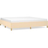  Okvir za krevet bez madraca krem 200x200 cm od tkanine | shoptok.hr