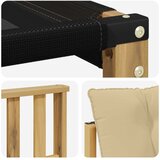  Set vanjskih sofa s jastukom 3 pcs Bijela i bež | Eponuda.com