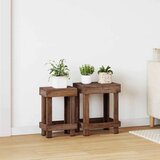  Stalak za biljke 2 pcs Smeđa 70 x 11 x 27 cm Drvo od mahagonija | shoptok.hr