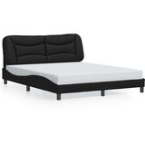  Okvir za krevet bez madraca Hvar crni 160x200 cm od umjetne kože | shoptok.hr