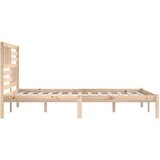  Posteljni okvir iz trdne borovine 200x200 cm, (20601659) | Shoptok.si