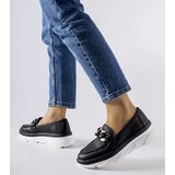 Gemre Black moccasins with chain Vinceza | Shoptok.si