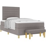  Krevet s opruga kutije Sivo-smeđa 200 x 120 cm tkanina | shoptok.hr