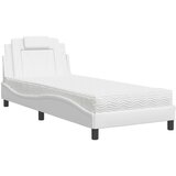  The Living Store Postelja z vzmetnico bela 80x200 cm umetno usnje - Postelja, (21497630) | Shoptok.si