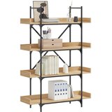  Regal za knjige s 4 razine boja hrasta 100x33x145,5 cm drveni | shoptok.hr