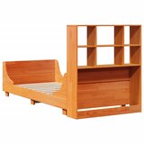 Krevet s regalom za knjige bez madraca 100x200 cm masivno drvo | Eponuda.com