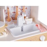 Kinder Home Dječja drvena kuhinja – vintage model s elektroničkim pločama, svjetlima, zvukovima i sudoperom s tekućom vodom, 91 × 31 × 90 cm | shoptok.hr