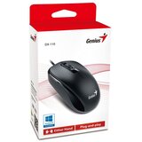 Genius DX-110 optički USB miš 1000 dpi, crni | Eponuda.com