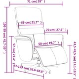  Naslanjač z naslonom za noge krem umetno usnje | Shoptok.si