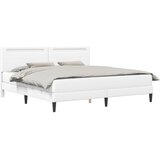  Krevetna konstrukcija Bijela 200 x 200 cm Umjetna koža | shoptok.hr