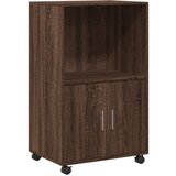 Furnova Omarica na kolesih rjav hrast 55x40x91 cm inženirski les, (21949715) | Shoptok.si