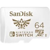 Sandisk memorijska kartica sdxc 64GB micro 100MB/s, 60MB/s w for nintendo switch 67728 Cene