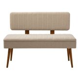 Hanah home vina walnut cream set stola stolica i klupe | ePonuda.com