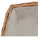  Košara za drva za ogrjev s ručkom 61,5 x 46,5 x 58 cm Smeđa vrba | Eponuda.ba