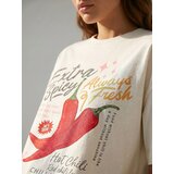 Sinsay Pamučna majica s printom čilija | shoptok.hr