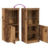  Sideboard s LED svjetlima od starog drva 41x37x100 cm | shoptok.hr