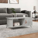 The Living Store Klubska mizica betonsko siva 90x50x40 cm konstruiran les - Klubska Mizica, (21574065) | Shoptok.si