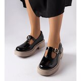 Gemre Black patent leather shoes Karino | Shoptok.si