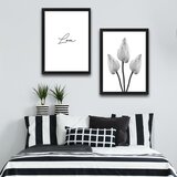 Wallity slika love flower, 2 dela, 30 x 40 cm Cene