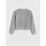 Reserved - Džemper s metalnim efektom - srebrna | shoptok.hr