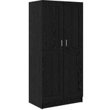 vidaXL Garderobna omara Črni hrast 82,5 x 51,5 x 180 cm | Shoptok.si