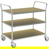 Kongamek Nivojski ESD-voziček, DxŠxV 1070 x 585 x 940 mm, 3 police, 4 vrtljiva kolesa | Shoptok.si