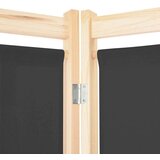 vidaXL Sobna pregrada sa 6 panela od tkanine 240 x 170 x 4 cm siva | shoptok.hr