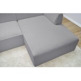Bobochic Paris Svijetlo siva kutna garnitura od bouclé tkanine (s desnim kutom/u obliku slova L) Megeve – | shoptok.hr