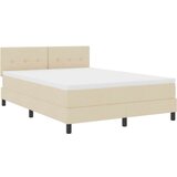 Box Spring postelja s prejiskom in LED svetlobo Bež 140x200 cm Tkanina, (22067089) | Shoptok.si