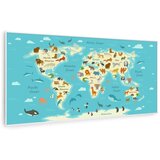 Klarstein Wonderwall Air Art Smart, infrardeči grelnik, živalski zemljevid, 120 x 60 cm, 700 W Cene