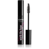 NYX Professional Makeup Worth The Hype Waterproof vodoodporna maskara za volumen 7 ml odtenek 01 Black