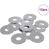  Podlošci 12 pcs Srebrno 18 x 18 x 1,2 mm Željezo | Eponuda.com
