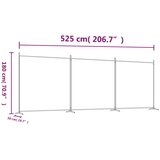 Sobna pregrada s 3 panela antracit 525 x 180 cm od tkanine | Eponuda.com