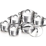Berlinger Haus Blaumann Gourmet Jumbo 12v1 set inox posode | Shoptok.si