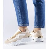 Gemre Beige sneakers on a chunky sole Gironic | Shoptok.si