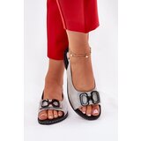 Boto Flat Sandals With Decoration Eco Leather Silver Lilria | Shoptok.si